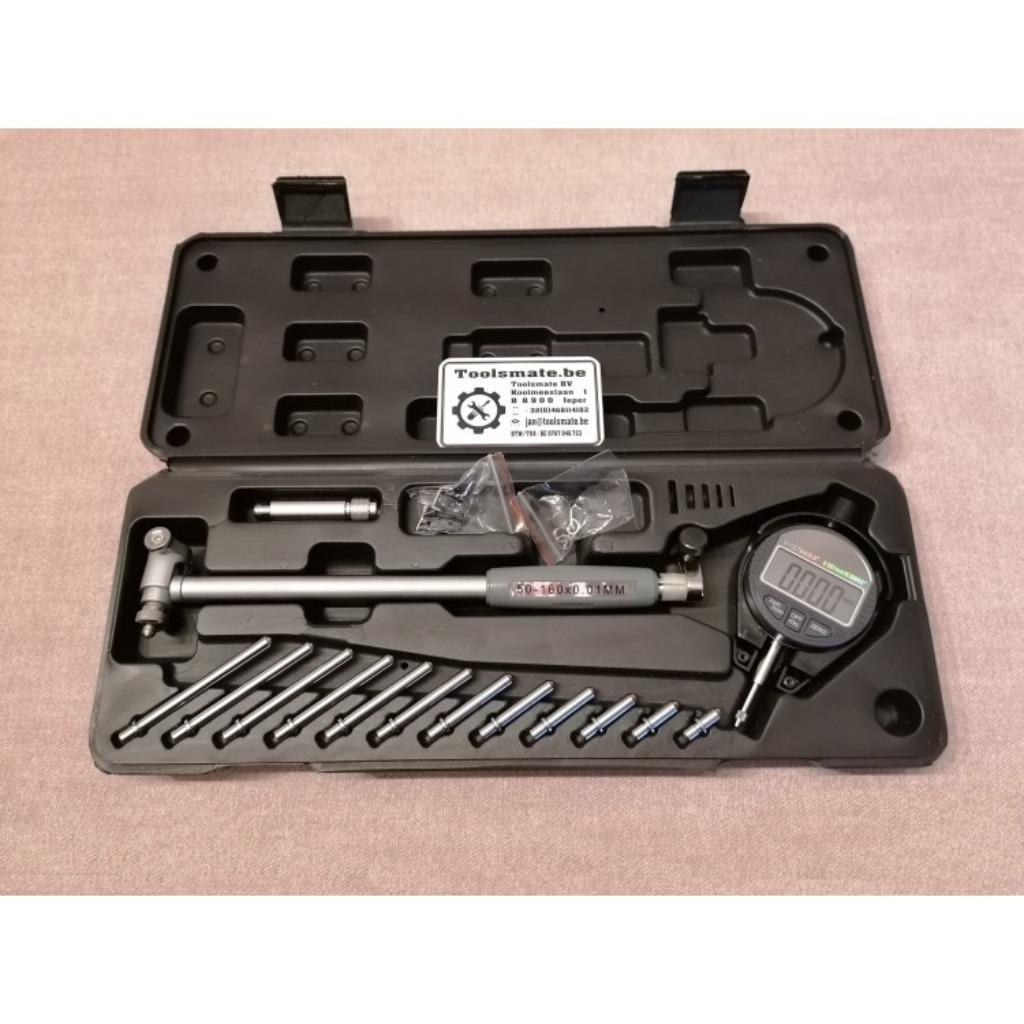 Digitale binnen micrometer 50 - 160 mm cilinder slijtage tes, Auto diversen, Autogereedschap, Verzenden, Nieuw