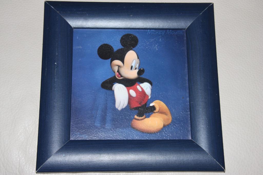 Mickey Mouse (Disney) Print schilderij, Verzamelen, Ophalen of Verzenden, Mickey Mouse, Gebruikt, Plaatje of Poster