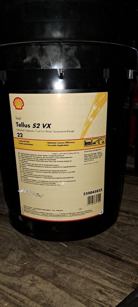 Huile Hydraulique Shell Tellus 22 VX, Enlèvement, Comme neuf