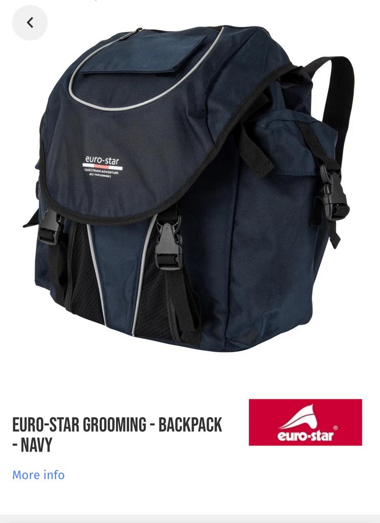 EUROSTAR grooming rugzak groom jumping dressuur, Ophalen of Verzenden, Nieuw