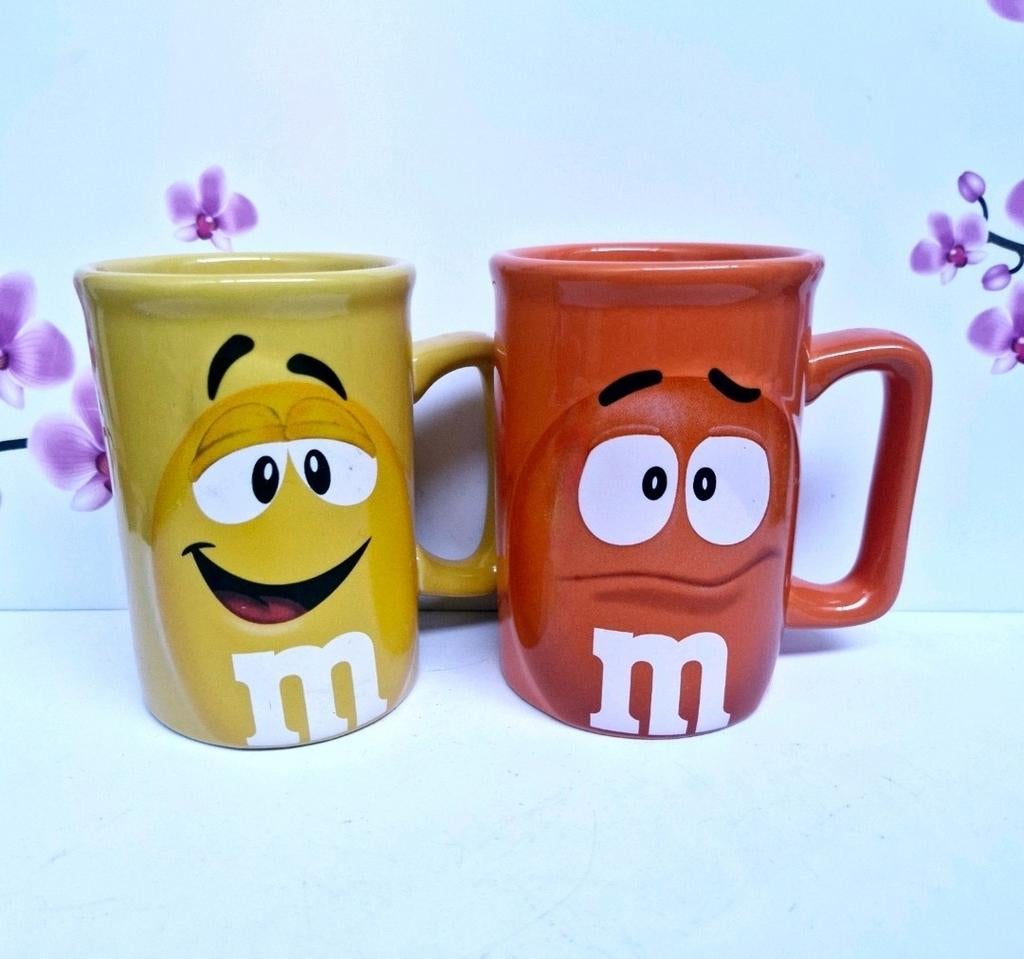 💛 M&M's Mokken 🧡, Huis en Inrichting, Keramiek, Ophalen of Verzenden, Zo goed als nieuw, Overige stijlen