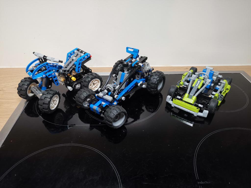 Lego technic quad + buggy + kart, Kinderen en Baby's, Speelgoed | Duplo en Lego, Ophalen, Gebruikt, Complete set, Lego