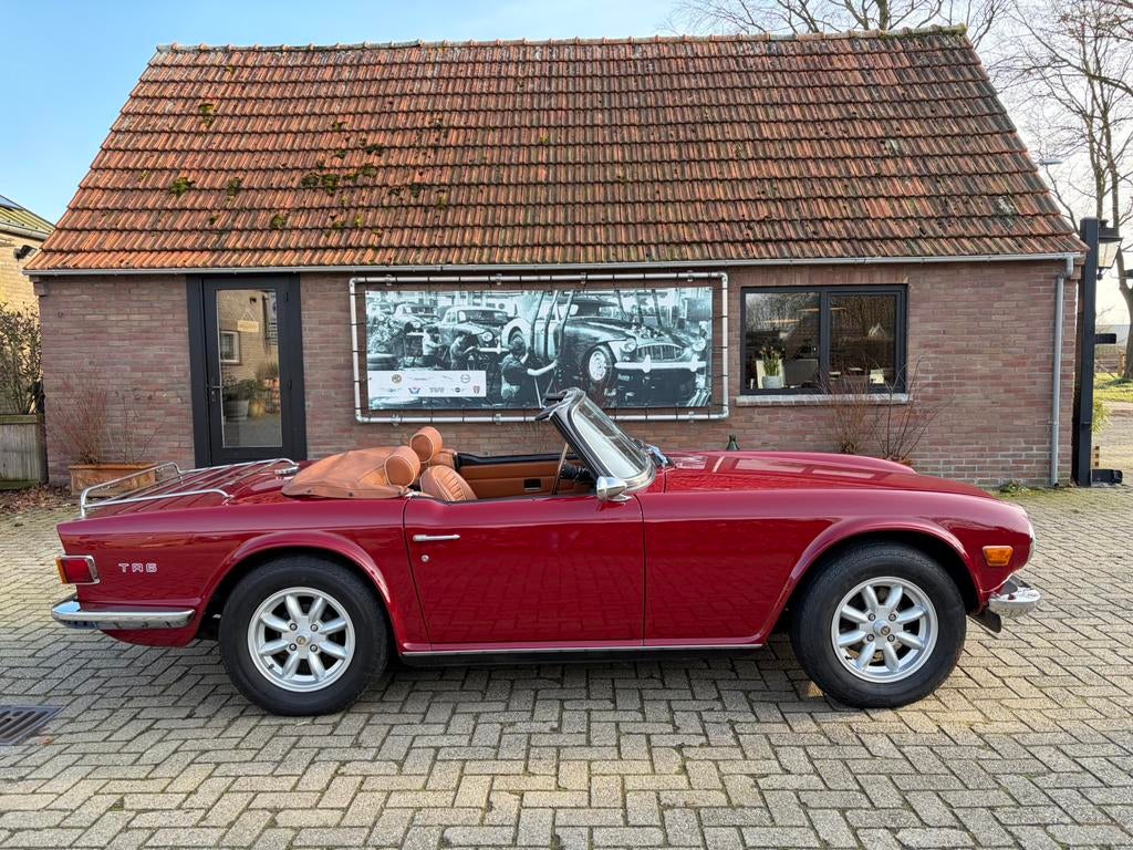 Triumph TR6, rouge carmin, 1974, Autos, 2 portes, 6 cylindres, Particulier, Intérieur cuir