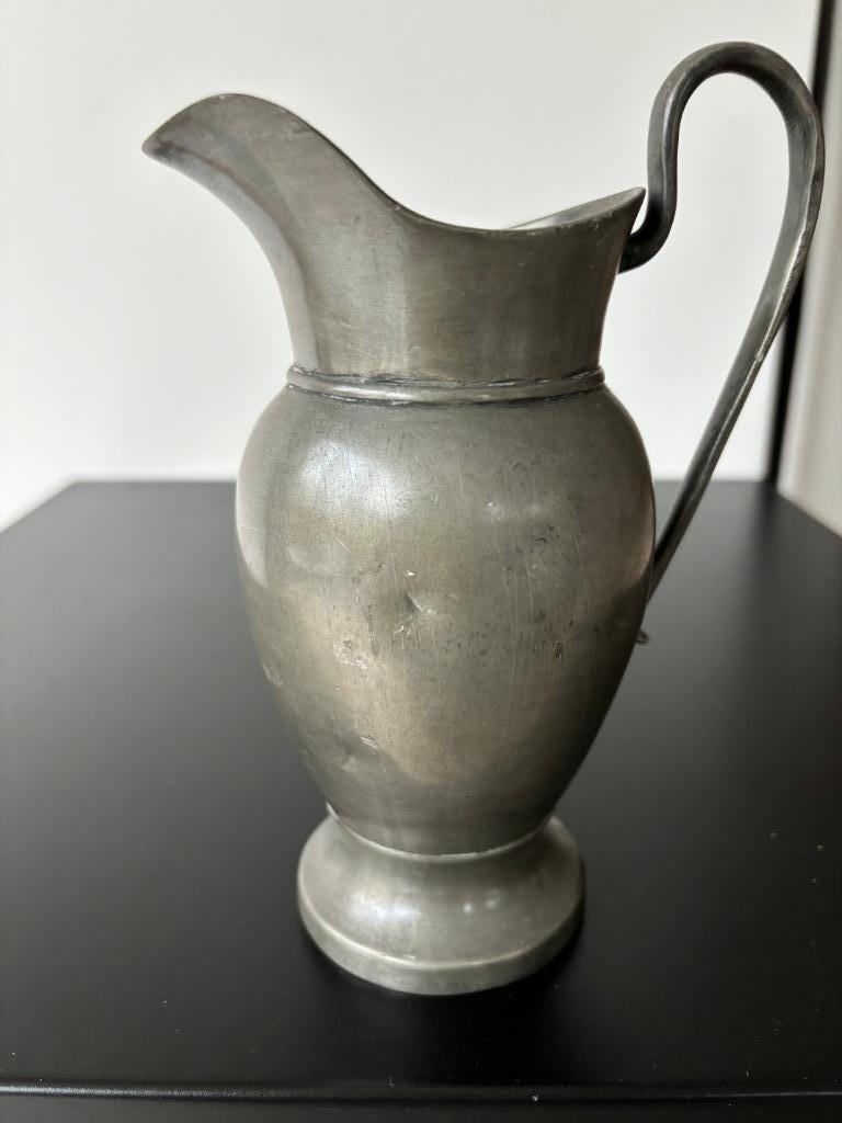Vintage Wijn Water Kruik in Tin, Ophalen of Verzenden
