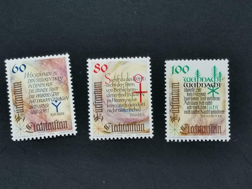 Liechtenstein 1993 - Noël - MNH, Envoi, Non oblitéré