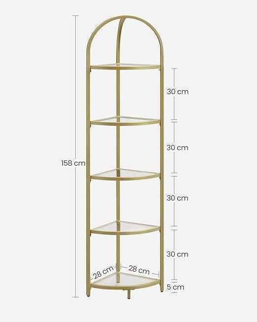 Étagère d'angle à 5 niveaux | LIVRAISON GRATUITE, Maison & Meubles, Neuf, -, VASAGLE, -