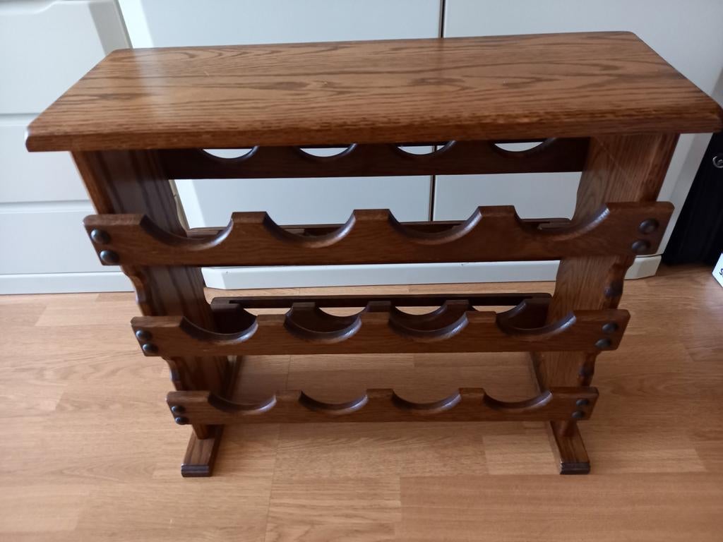 DIT .IS. HET. HOUTEN. WIJNREK, Ophalen of Verzenden, Zo goed als nieuw, Hout, 5 tot 15 flessen