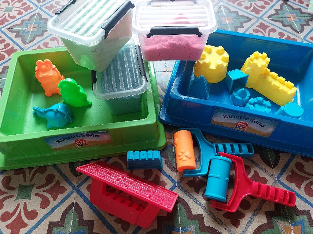 Kinetic sand playtive, Ophalen of Verzenden, Gebruikt, Knutselen