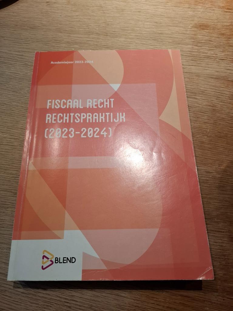 Handboek Fiscaal Recht - Rechtspraktijk, Boeken, Ophalen of Verzenden, Nieuw, Hogeschool, Blend