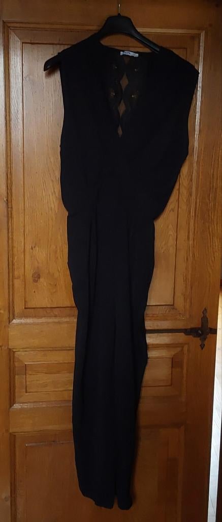 Salopette  noire TL échancrée devant et dentelle dans le dos, Kleding | Dames, Unika, Zwart, Maat 42/44 (L), Ophalen of Verzenden