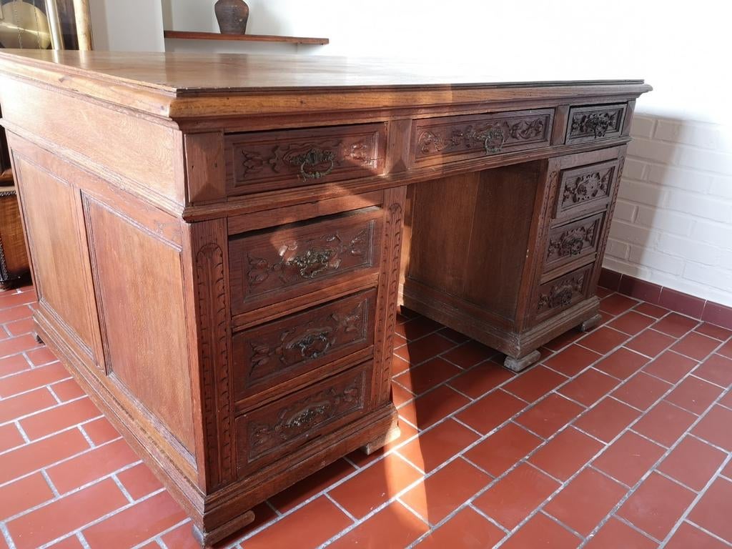 Bureau double assise avec vitre de protection, Enlèvement