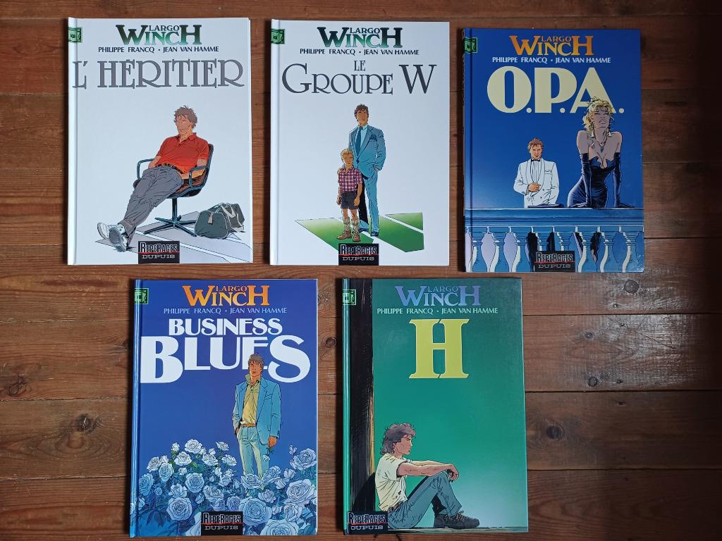 BD Largo Winch (Tome 1 à 5), Plusieurs BD, Enlèvement, Comme neuf, Francq - Van Hamme