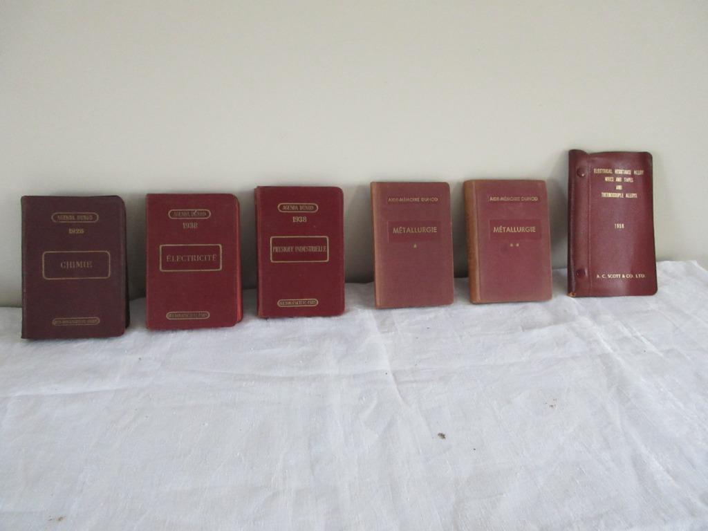 Agenda Dunod 1926 1938 et Métallurgie Electrical Alloy 1958, Enlèvement