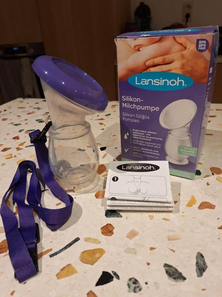 Borstkolf - Lansinoh - Moedermelk - Collector, Ophalen, Zo goed als nieuw, Borstkolf