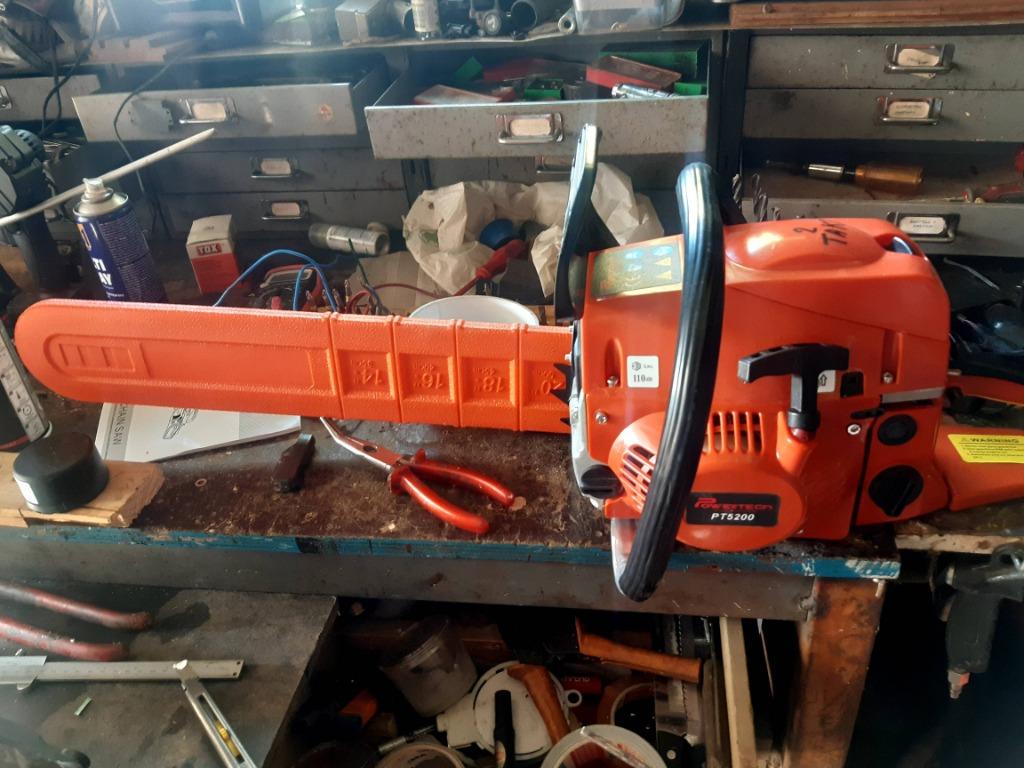 Nieuwe kettingzaag, Ophalen, Kettingzaag, Nieuw, PowerTech