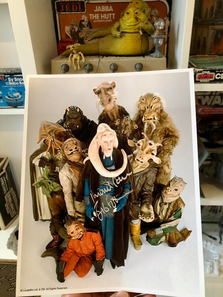 Star Wars Bib Fortuna Handtekening van Michael Carter, Ophalen of Verzenden, Zo goed als nieuw