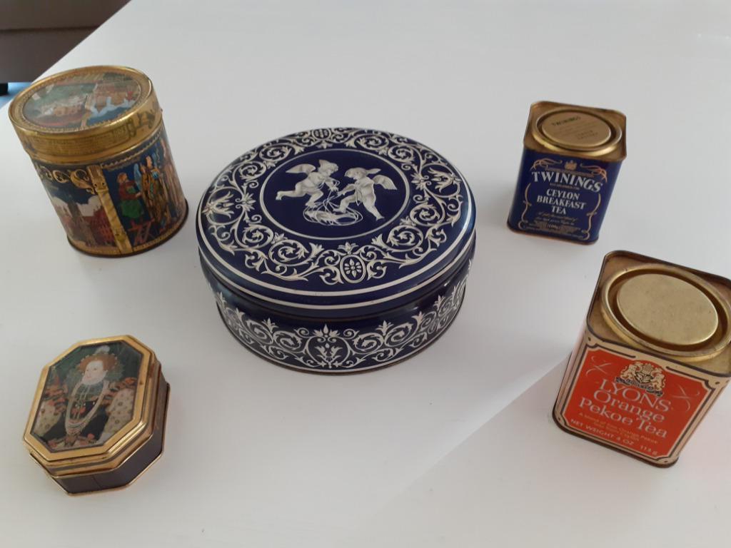 Lot Vintage blikken dozen, Verzamelen, Blikken, Ophalen of Verzenden