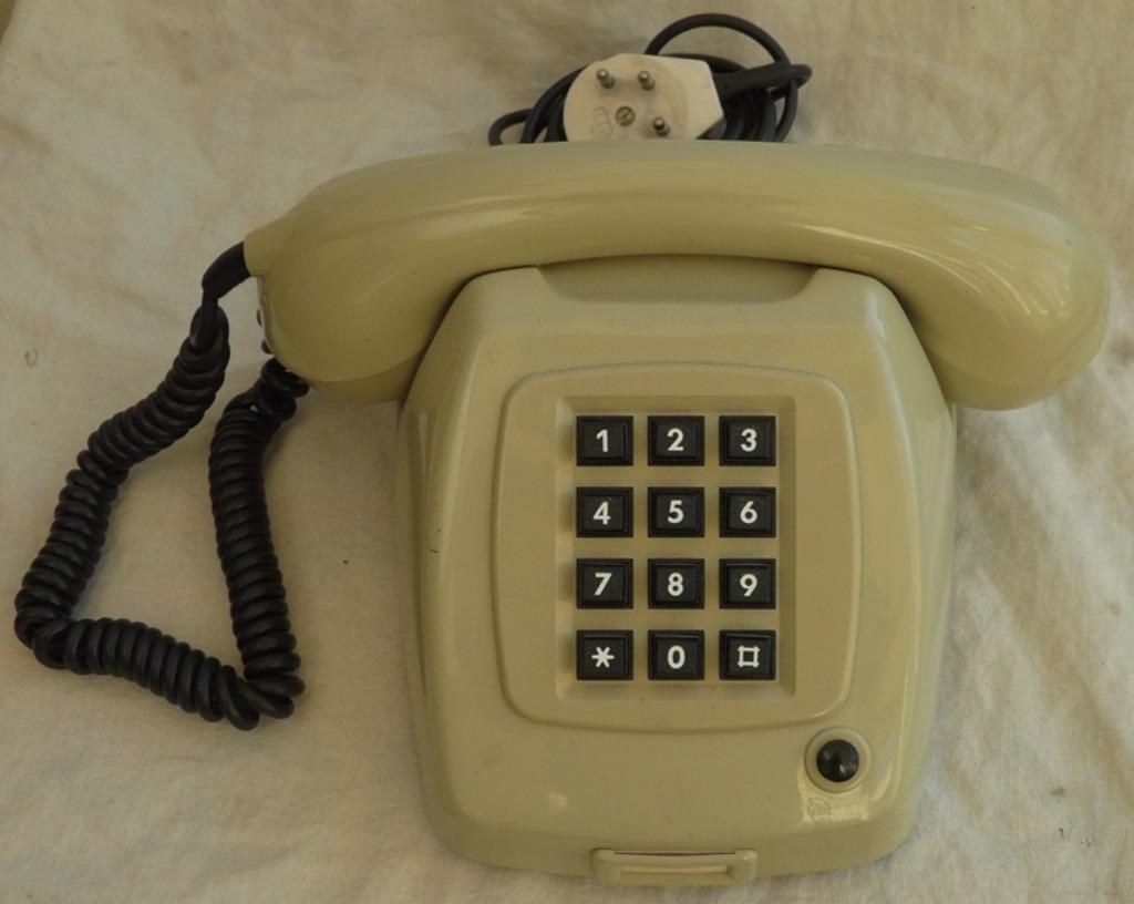 Retro Telefoontoestel, T65, Krone, Beige, PTT, 1980s.(1), Verzamelen, Ophalen of Verzenden, Overige typen