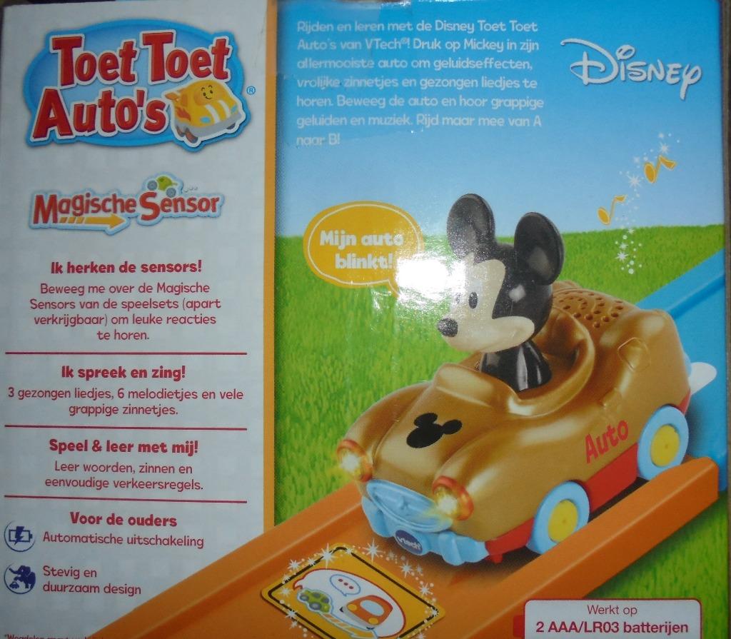 Vtech Mickey auto, Ophalen of Verzenden, Nieuw