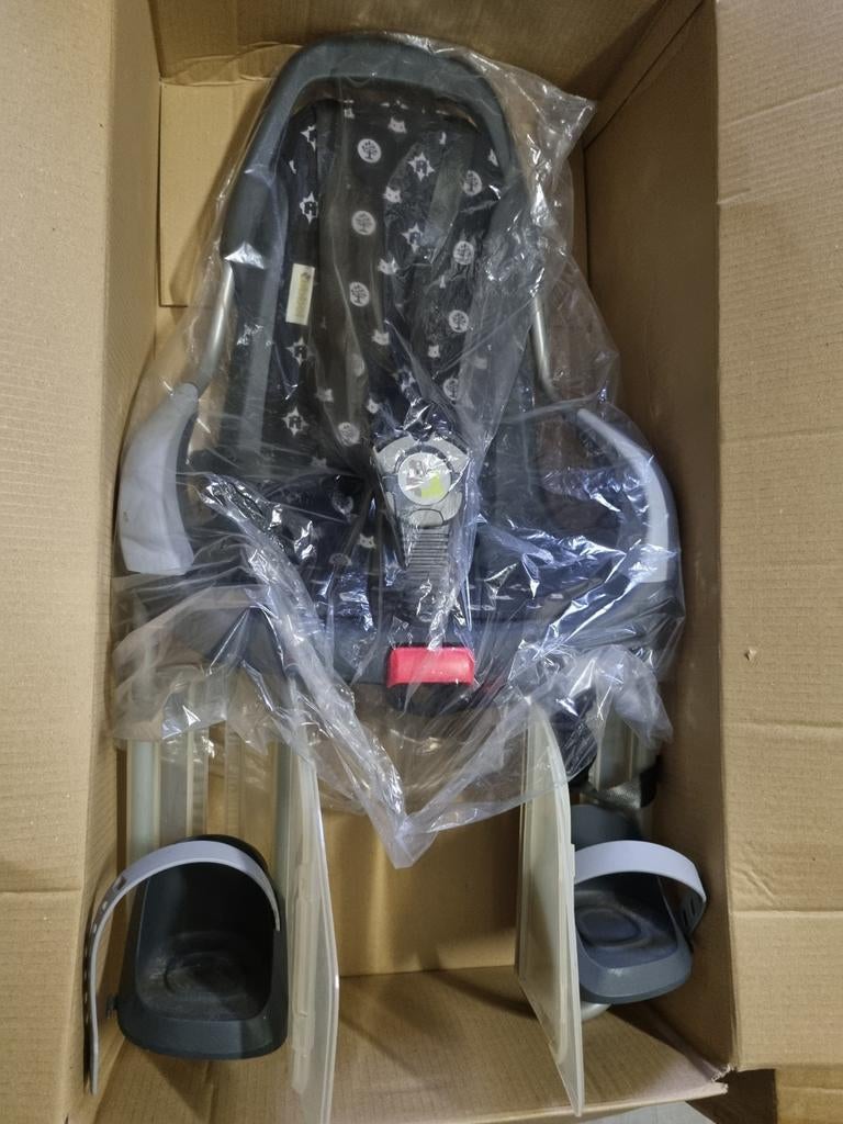 Qibbel fietsstoel + nieuw achterzitje stylingsset, Ophalen of Verzenden, Zo goed als nieuw, Achterzitje