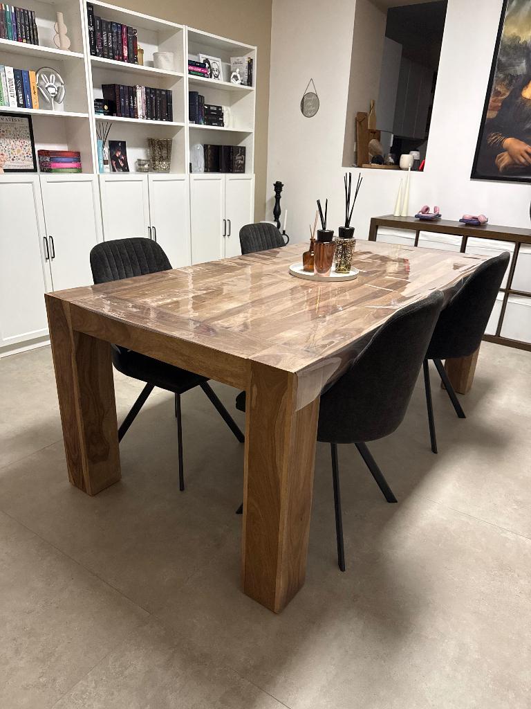 Table et chaises salle à manger, 150 à 200 cm, Cinq personnes ou plus, Comme neuf, 100 à 150 cm