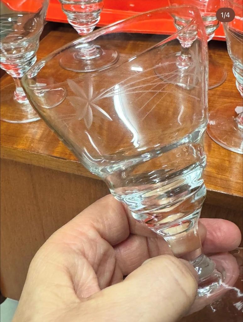 Vintage wijnglazen, Antiek en Kunst, Ophalen of Verzenden