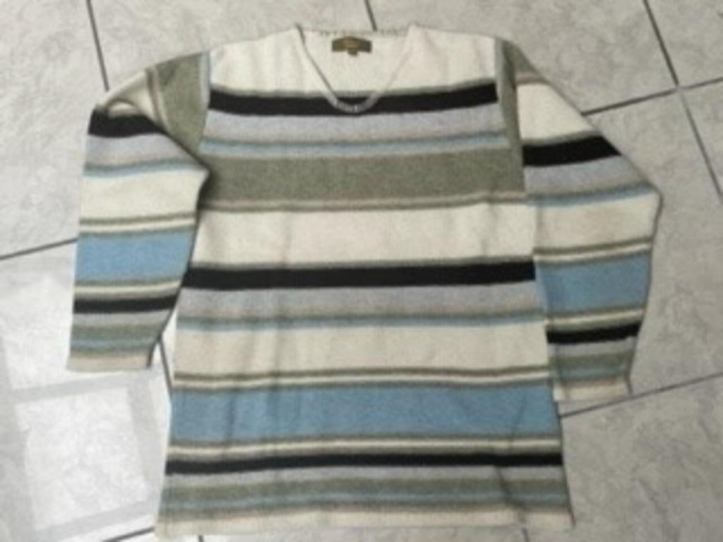 Solden gestreepte wollen trui Ushuaïa Mt. M, Kleding | Dames, Ophalen, Zo goed als nieuw, Maat 38/40 (M), Overige kleuren