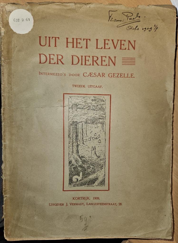 Uit het leven der dieren, Gelezen, Gezelle Caesar, Ophalen of Verzenden, Overige diersoorten