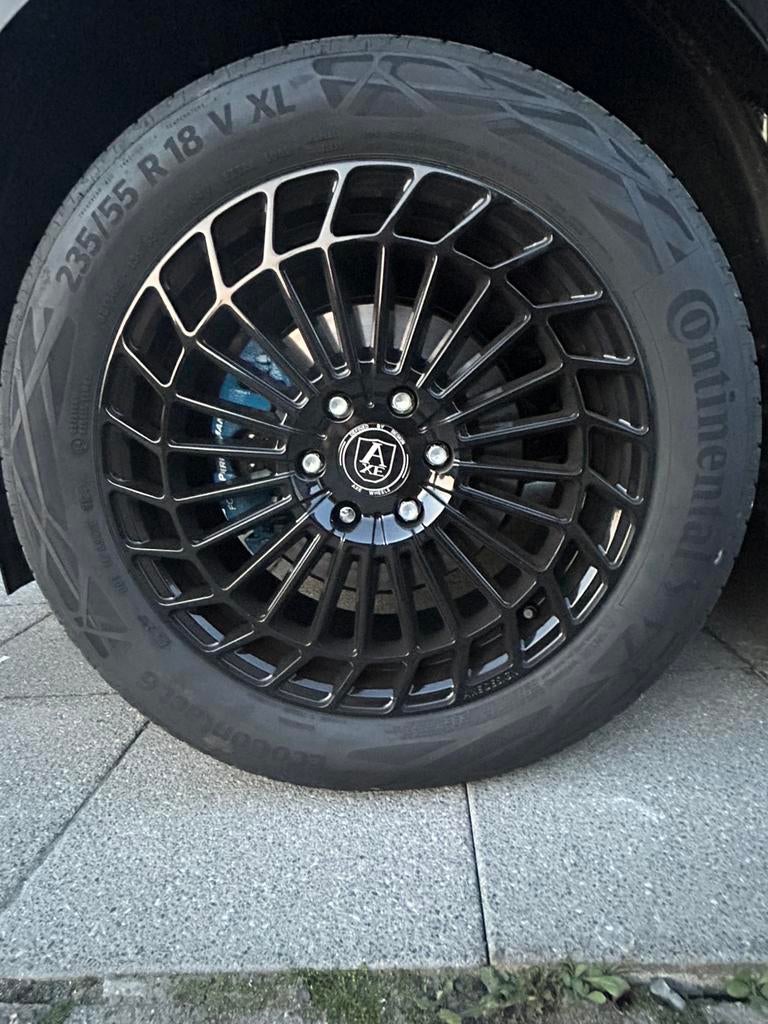AXE velgen 6x120 + Continental EcoContact Ford Tr, Auto-onderdelen, Banden en Velgen, Banden en Velgen, Zomerbanden, 18 inch, 235 mm