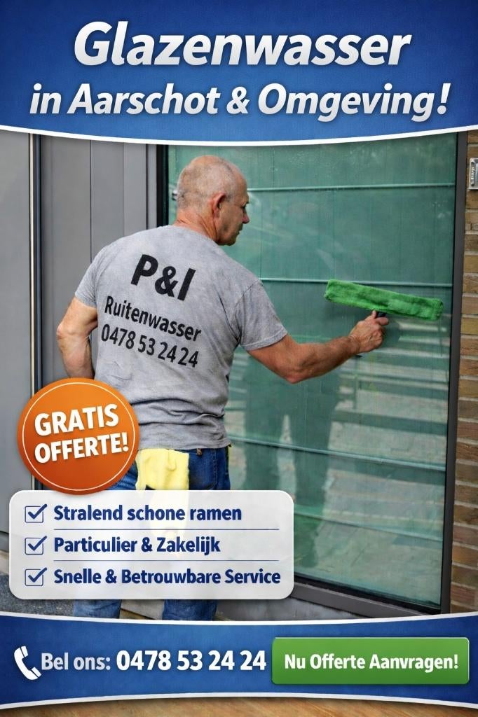 Ruitenwasser in Aarschot & omstreken, glazen, ramenwasser, Ophalen of Verzenden, Overige typen