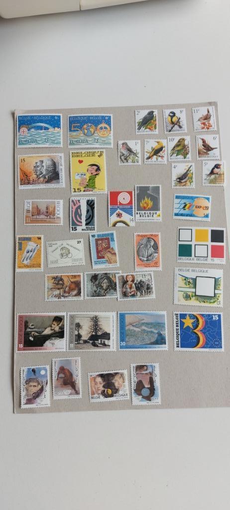 postzegels jaargang 1992 België, Postzegels en Munten, Ophalen of Verzenden, Zonder stempel, Postfris, Postfris
