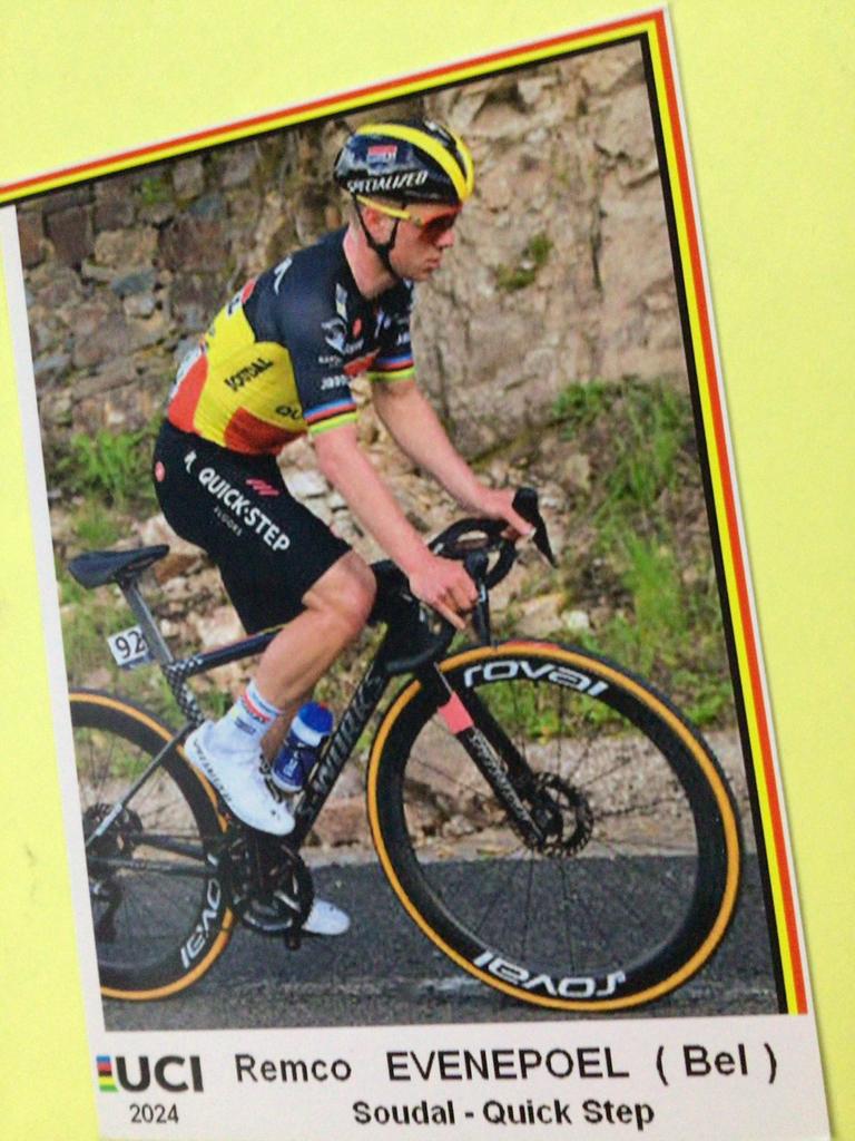 wielerkaart 2024 team quick step remco evenepoel, Envoi
