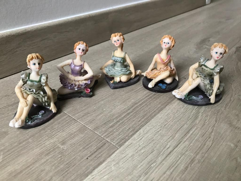 Set van 5 ballerina beeldjes, Ophalen of Verzenden, Zo goed als nieuw, Mens
