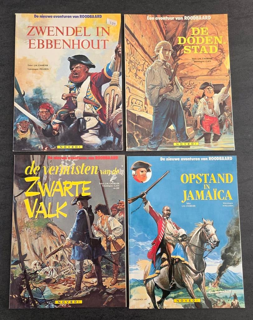 Lot strips: De nieuwe avonturen van Roodbaard  ( Novedi  ), Boeken, Ophalen of Verzenden, Zo goed als nieuw