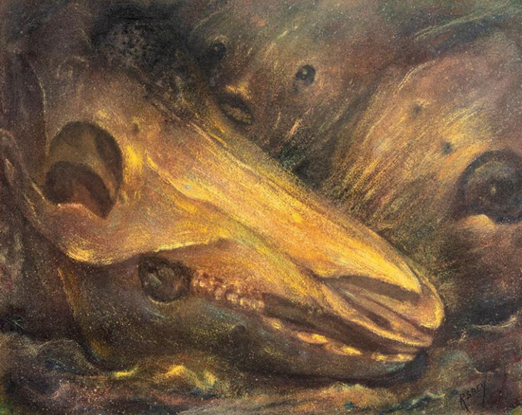 Renaat Saey (1913-1996): Paardenschedels (123 x 103 cm), Antiek en Kunst, Ophalen