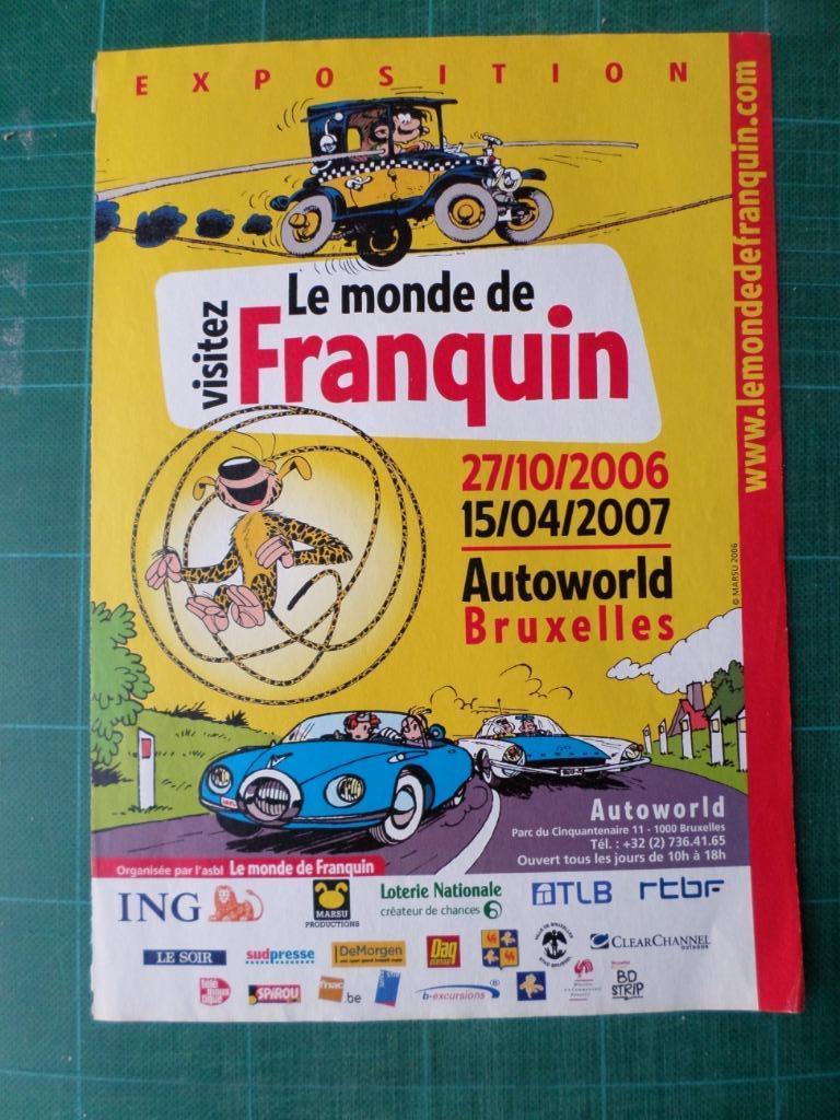 Le monde de Franquin - publicité papier - 2006, Enlèvement ou Envoi, Gaston ou Spirou, Utilisé, Autres types