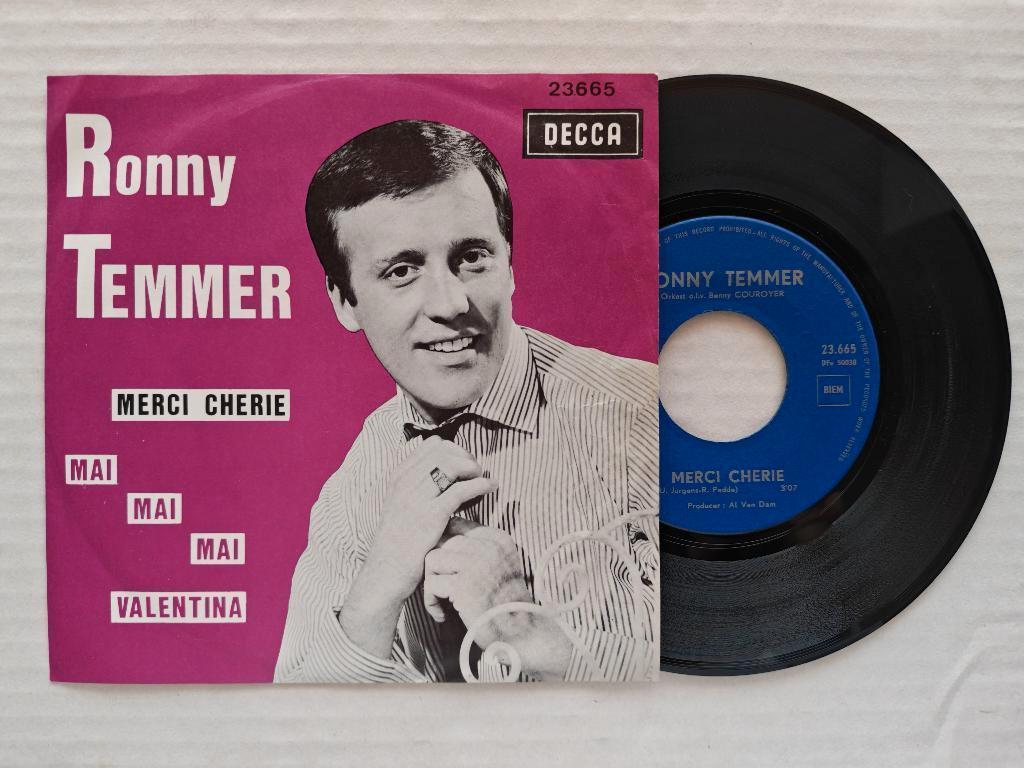 RONNY TEMMER - Merci cherie (45t), 7 inch, Single, Ophalen of Verzenden, Nieuw in verpakking