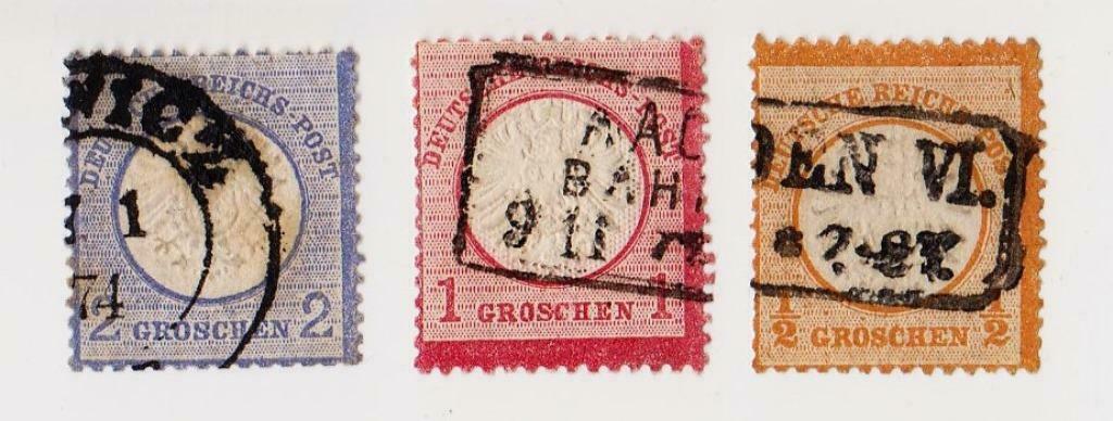 Adelaar klein borstschild, Verzenden, Duitse Keizerrijk, Gestempeld
