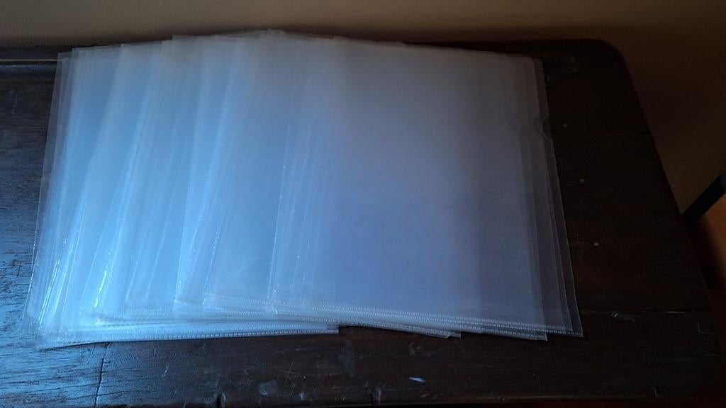 50 plastic mapjes, Diversen, Schoolbenodigdheden, Zo goed als nieuw, Ophalen of Verzenden