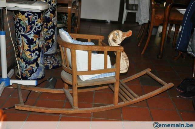 ancien jouet canard en bois a bascule, Kinderen en Baby's, Speelgoed | Houten speelgoed, Gebruikt, Ophalen