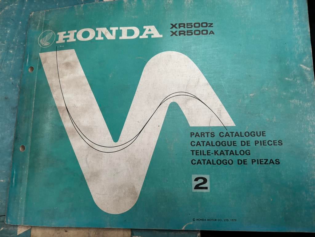 Partsmanual, onderdelenboek Honda XR500 RA 1979-1980, Enlèvement ou Envoi, Honda