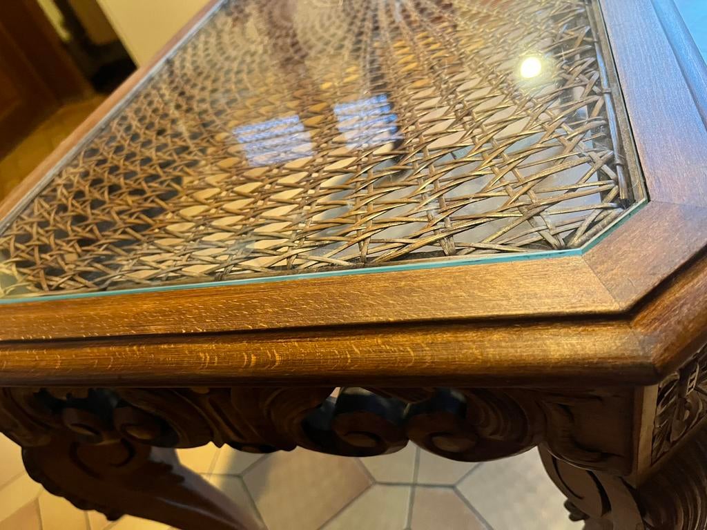 Table en meurisier et canage 1920 1930, Ophalen of Verzenden