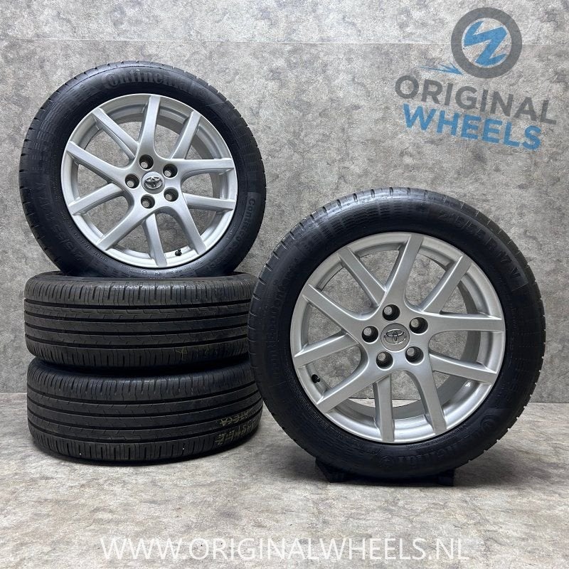 17 inch originele velgen + zomerbanden Toyota Avensis / Vers, Autos : Pièces & Accessoires, Pneus et Jantes, 215 mm, Pneus été