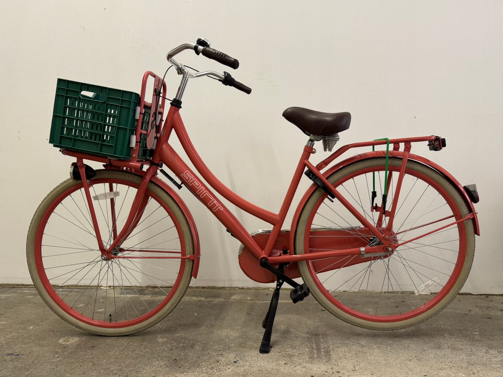 Damesfiets met bagagerek merk Spirit, Terugtraprem, Versnellingen, Zo goed als nieuw, 50 tot 53 cm
