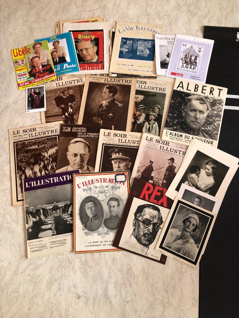 Belgisch koningshuis/oude tijdschriften/kranten, Boeken, Ophalen, Gelezen, Overige typen