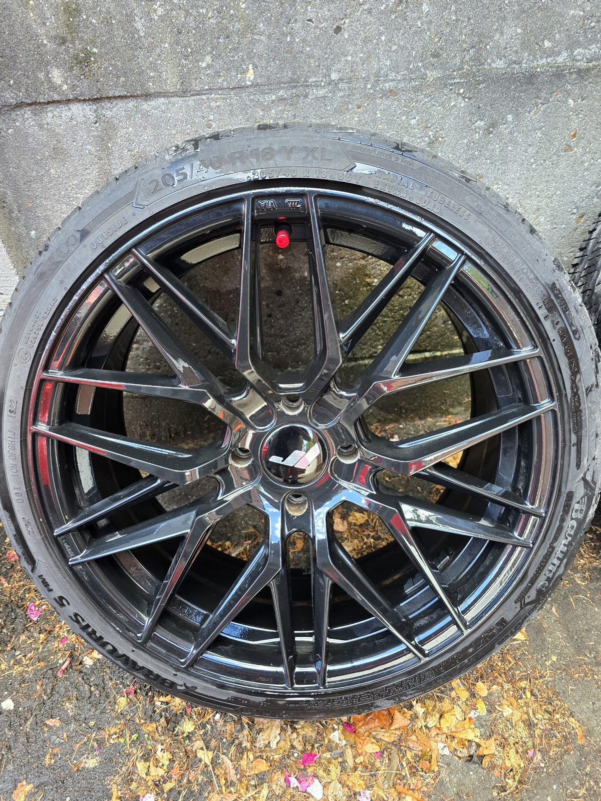 Zwarte alu velgen, Auto-onderdelen, Ophalen, Velg(en)