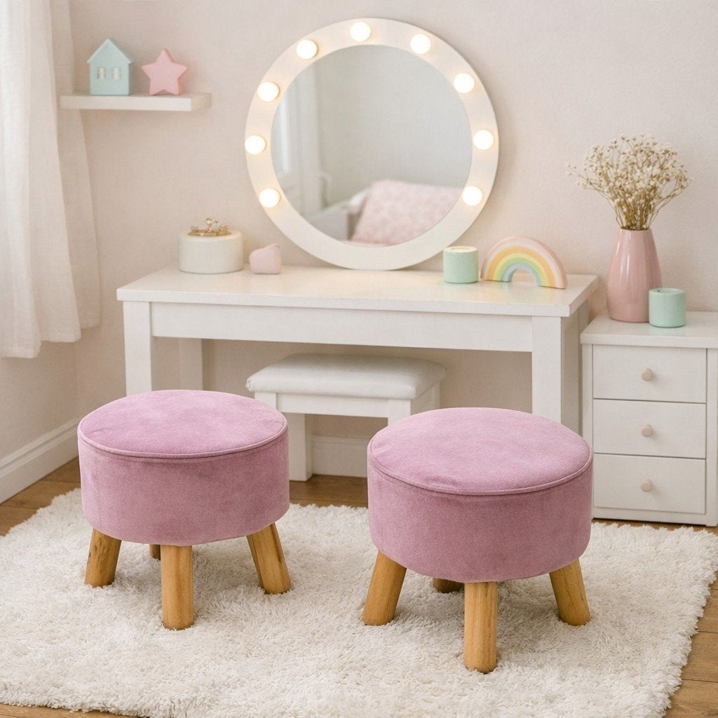 ensemble de tabouret : 1 ensemble blanc et 1 ensemble mauve, Enlèvement