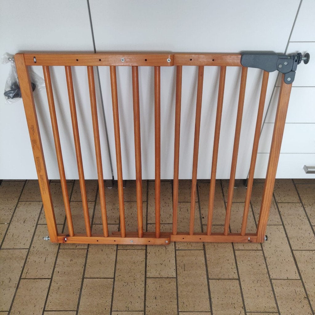 Barrière de sécurité en bois Childwood (barrière d'escalier), 100 à 115 cm, Comme neuf, Enlèvement, Bois