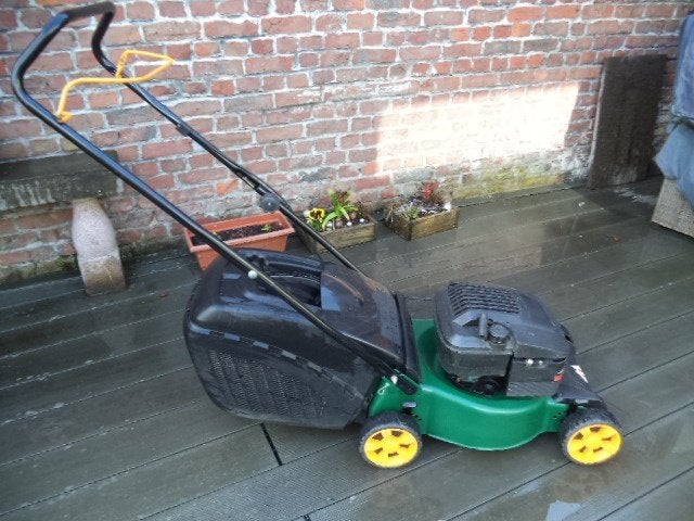 tondeuse a gazon, Enlèvement ou Envoi, Utilisé, 40 à 49 cm, Bac de ramassage