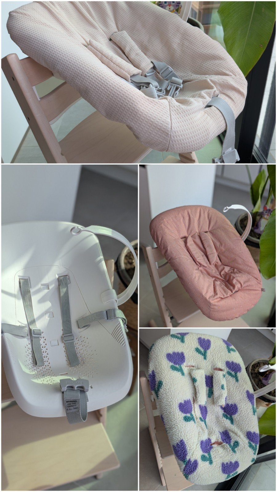 Stokke Tripp Trapp Newborn Set + 3 hoezen, Kinderen en Baby's, Ophalen, Zo goed als nieuw, Meegroeistoel, Gordel(s)